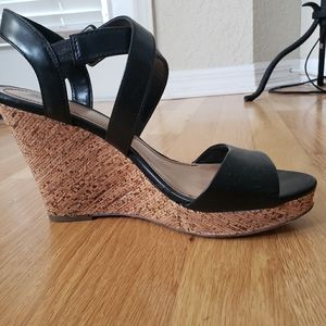 Style & Co. Black Wedge heeled shoes